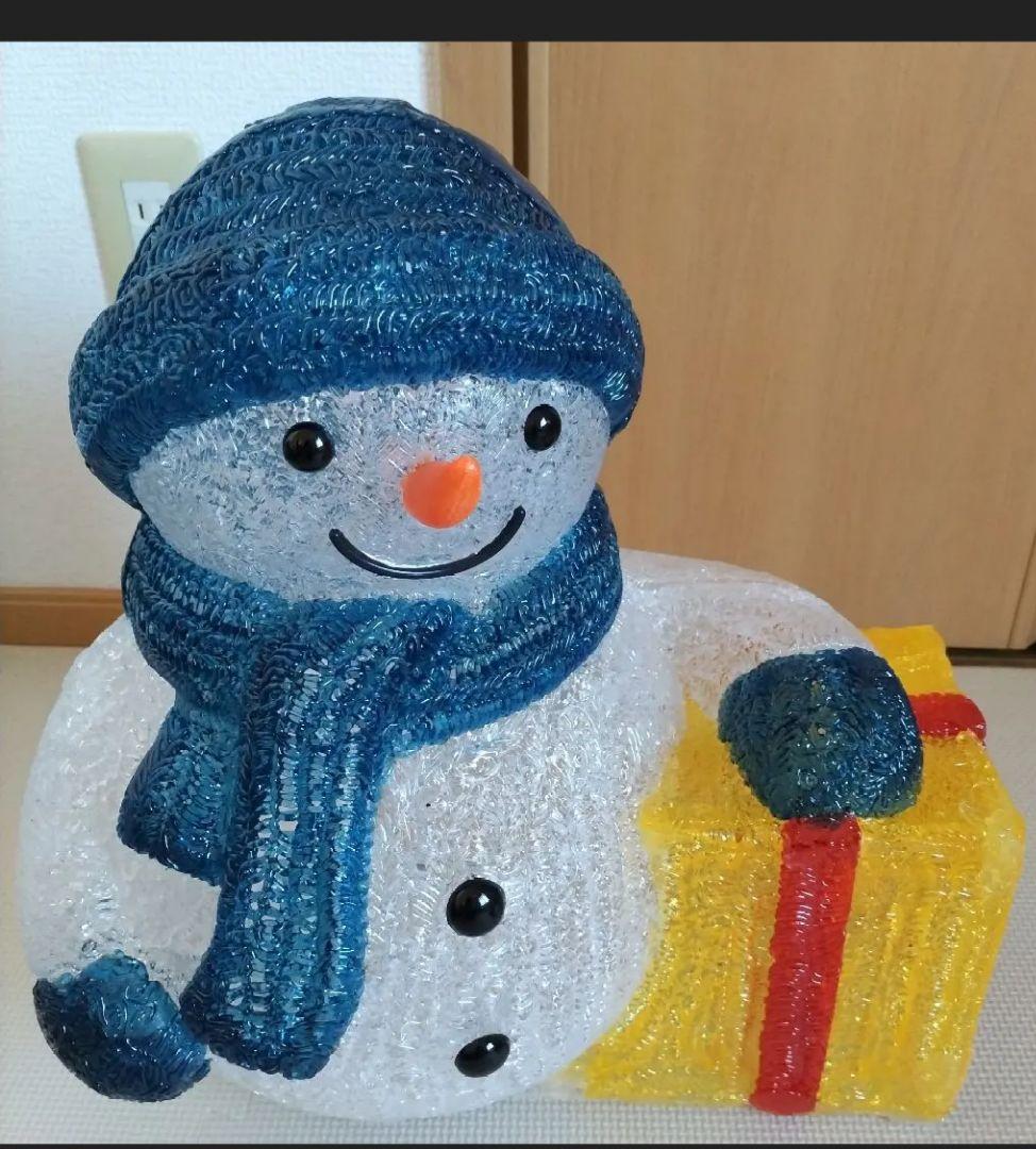雪だるま 42センチ プレゼント付き　置物　玄関　飾り　スノーマン
