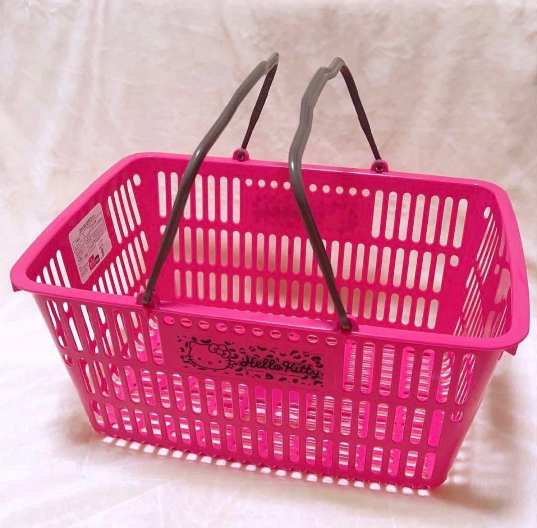 ハローキティ ピンク ショッピングバスケット アベイル 買い物カゴ