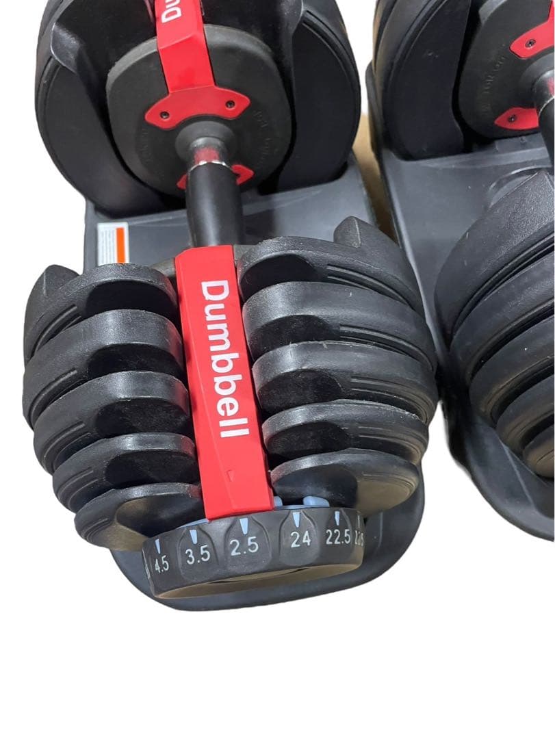 TOPFILM ダイヤル可変式ダンベル 2.5-24kg 2セット