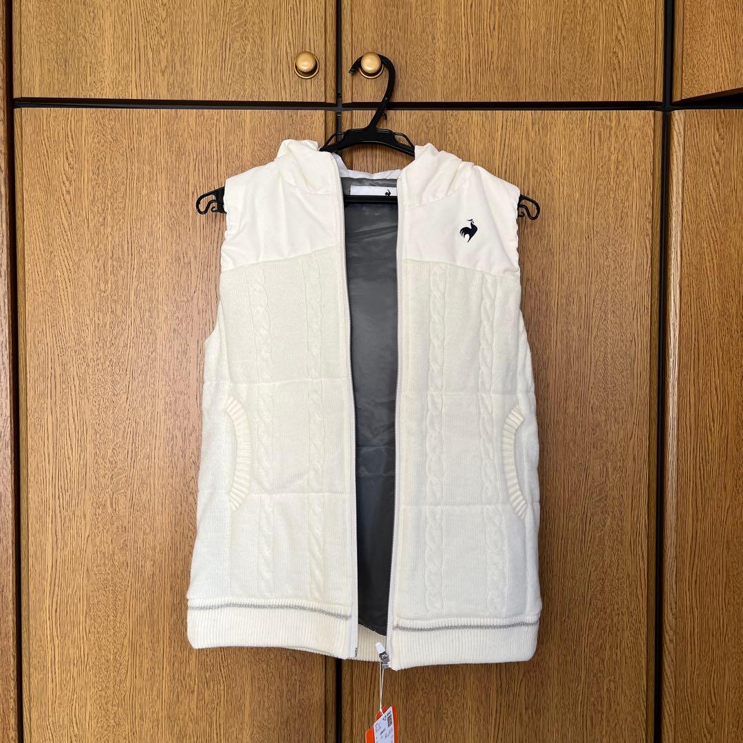 LE COQ SPORTIF フード付きベスト ホワイト