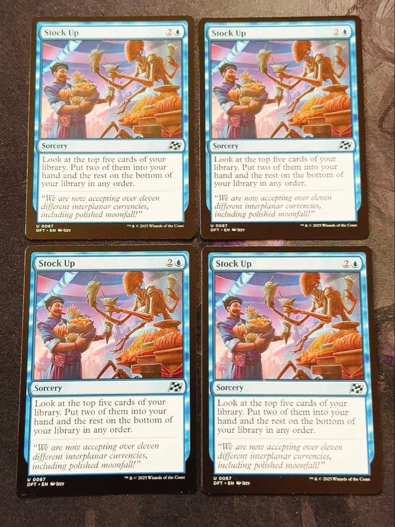 食糧補充　英語　4枚セット