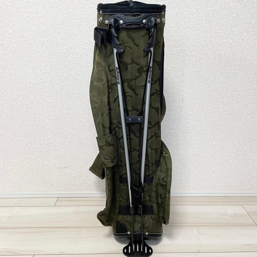 【良品】 Admiral スタンド　キャディバッグ　迷彩　カモフラ
