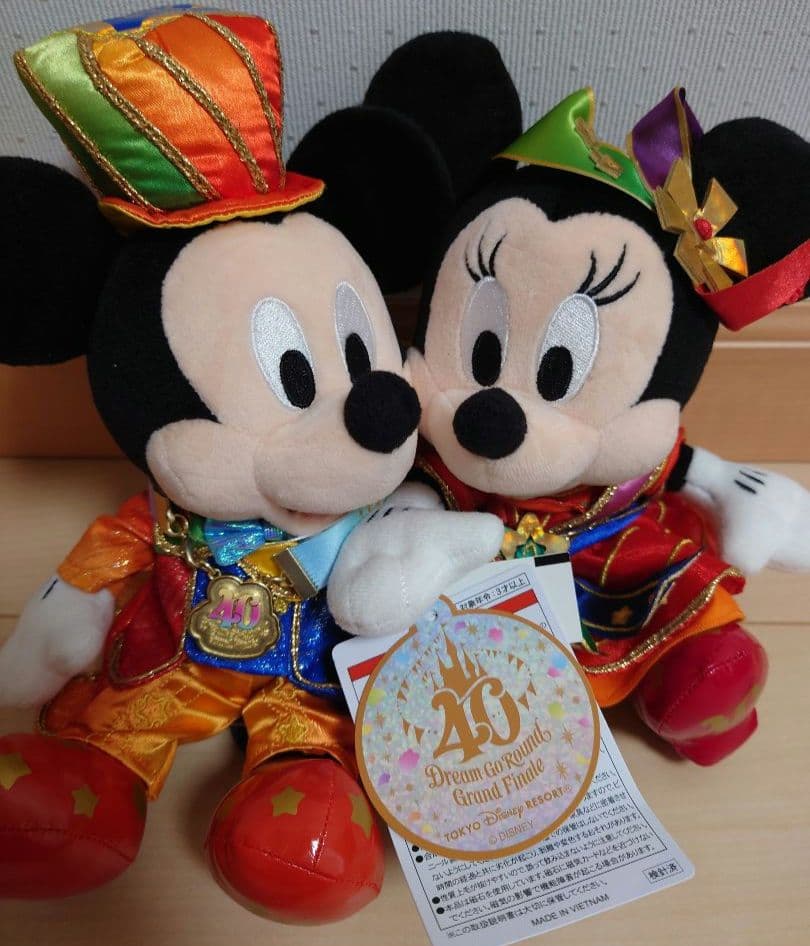 ディズニーランド40周年　グランドフィナーレ　ミッキーミニーぬいぐるみ　ドリーム