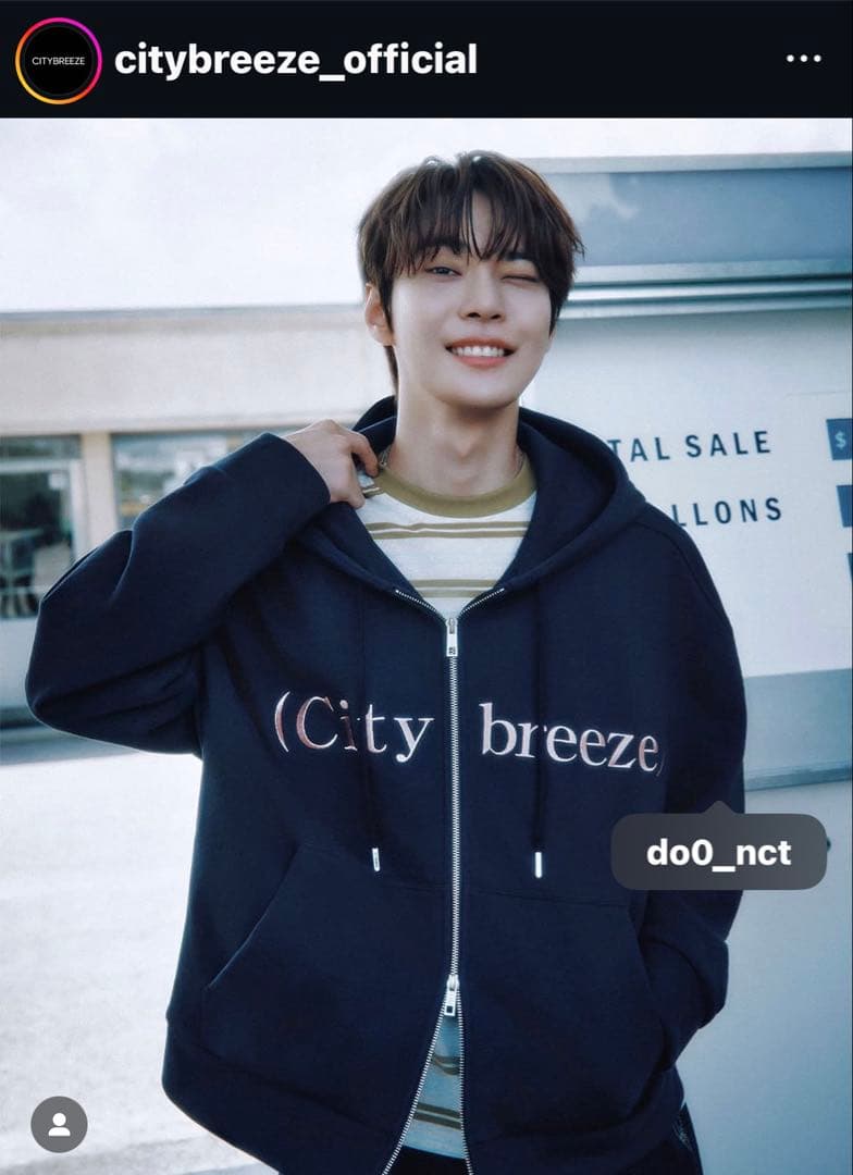 NCTドヨンCityBreeze Zip-Upパーカー