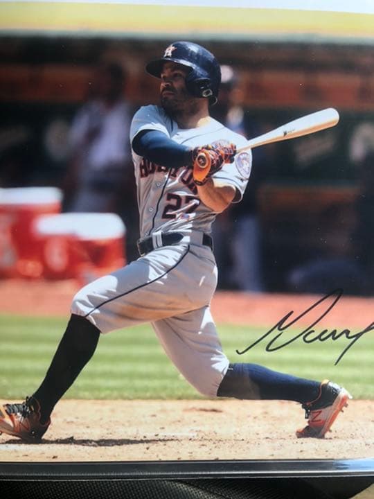 【1月SALE】MLB ホセ・アルトゥーべ　直筆サインPhoto