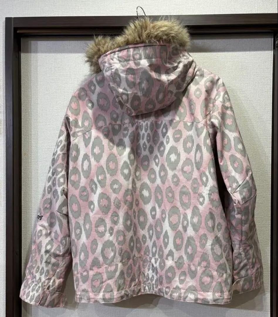 あ*い様 美品　ヒョウ柄　スノーボードウェア　M ジャケット　スノボ　ファー