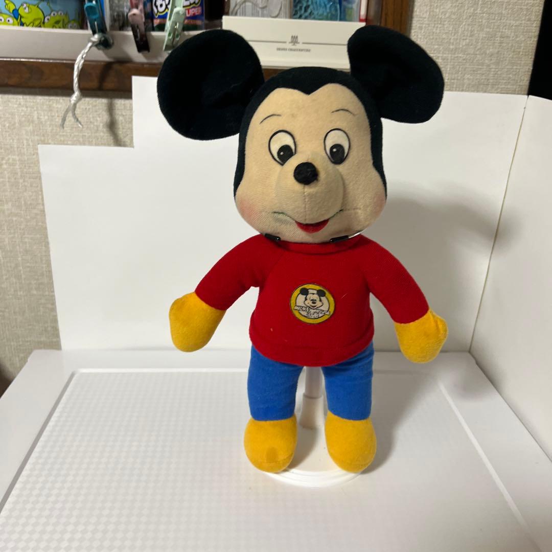 ミッキーマウス　おしゃべりぬいぐるみ　　1976年　ニッカボツカー社製