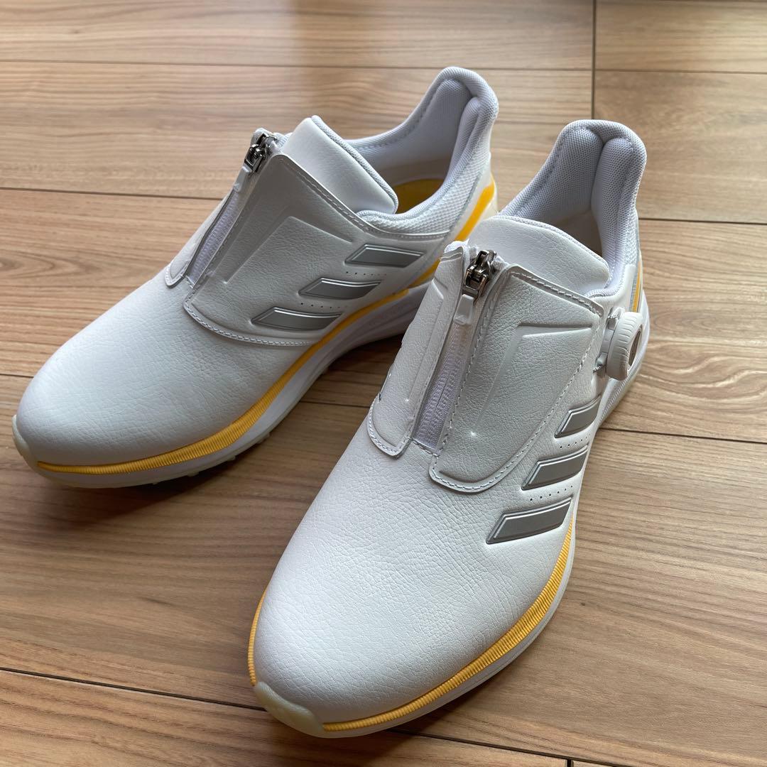 adidasレディースソーラーモーションボア ゴルフシューズ 24.5cm 白