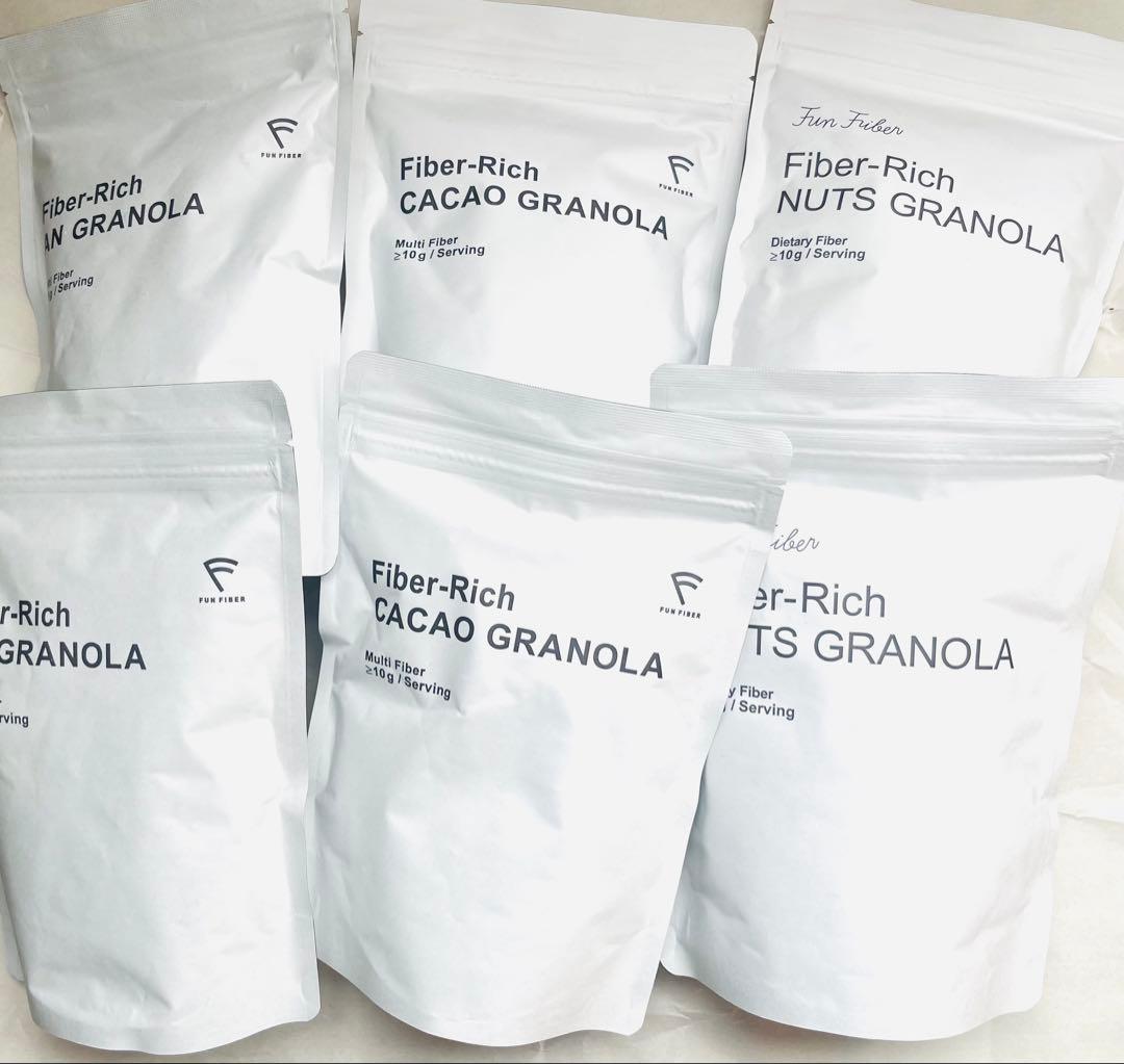 ファンファイバー　ファイバーリッチ　グラノーラ　ナッツ　カカオ　アン