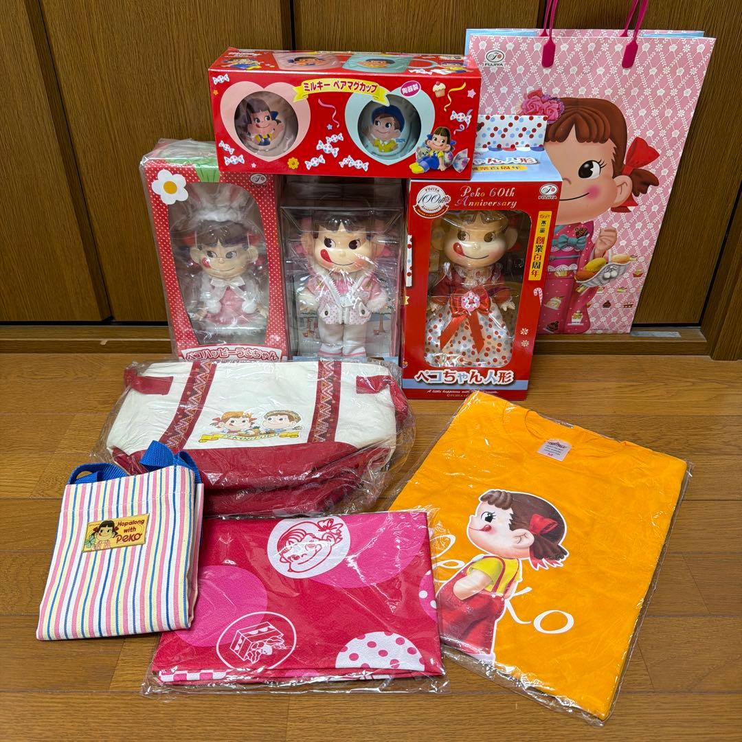 ペコちゃん人形 60周年記念 他ペコちゃんグッズ 8点セット