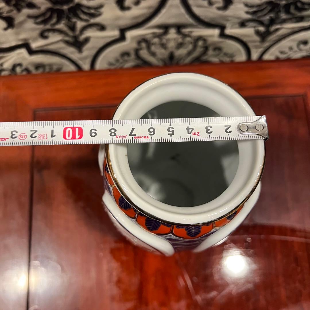 九谷焼　骨董　花器 明陶苑　花瓶　投入れ　Japanesetraditional