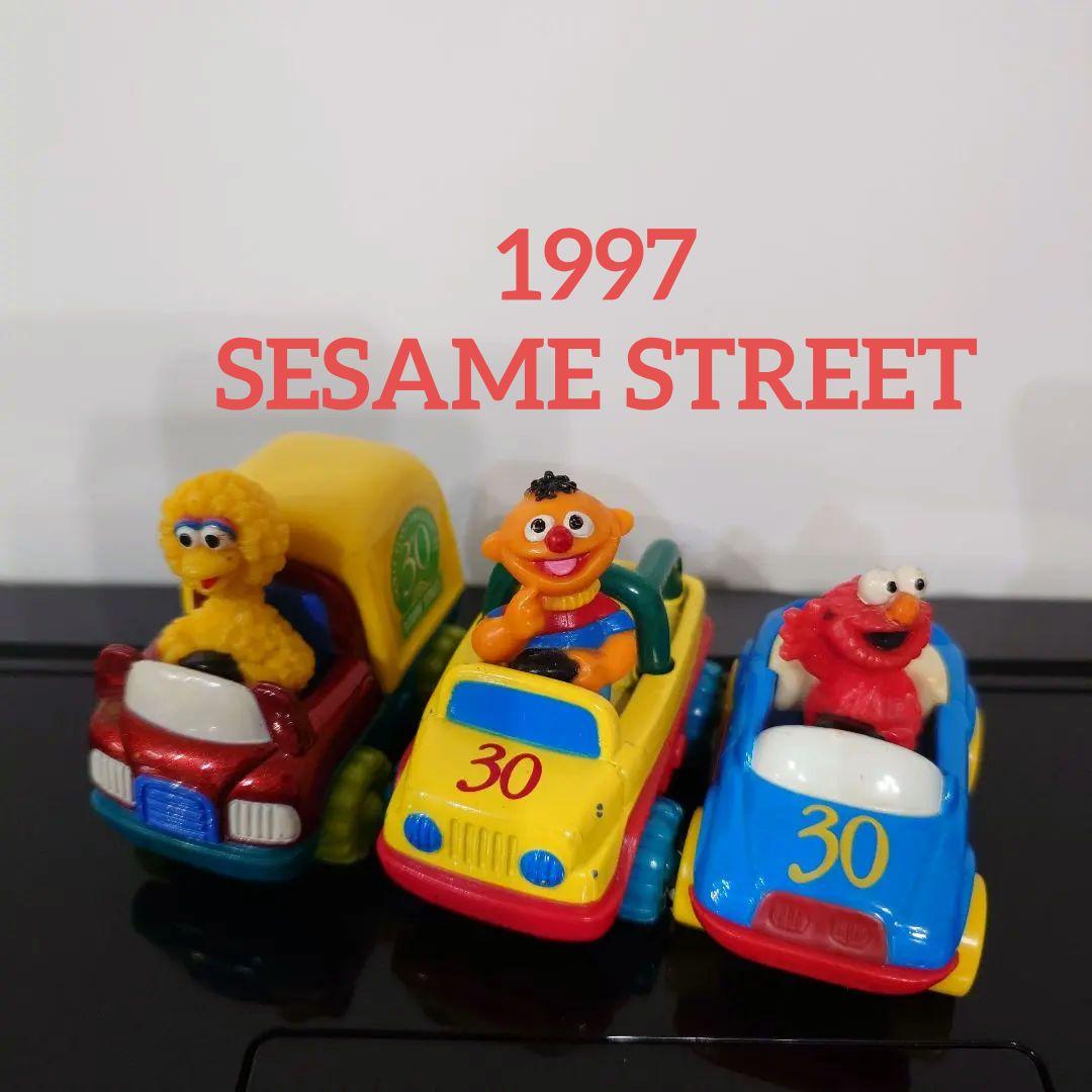 1997 SESAME STREETセサミストリート ミニカー 3点セット