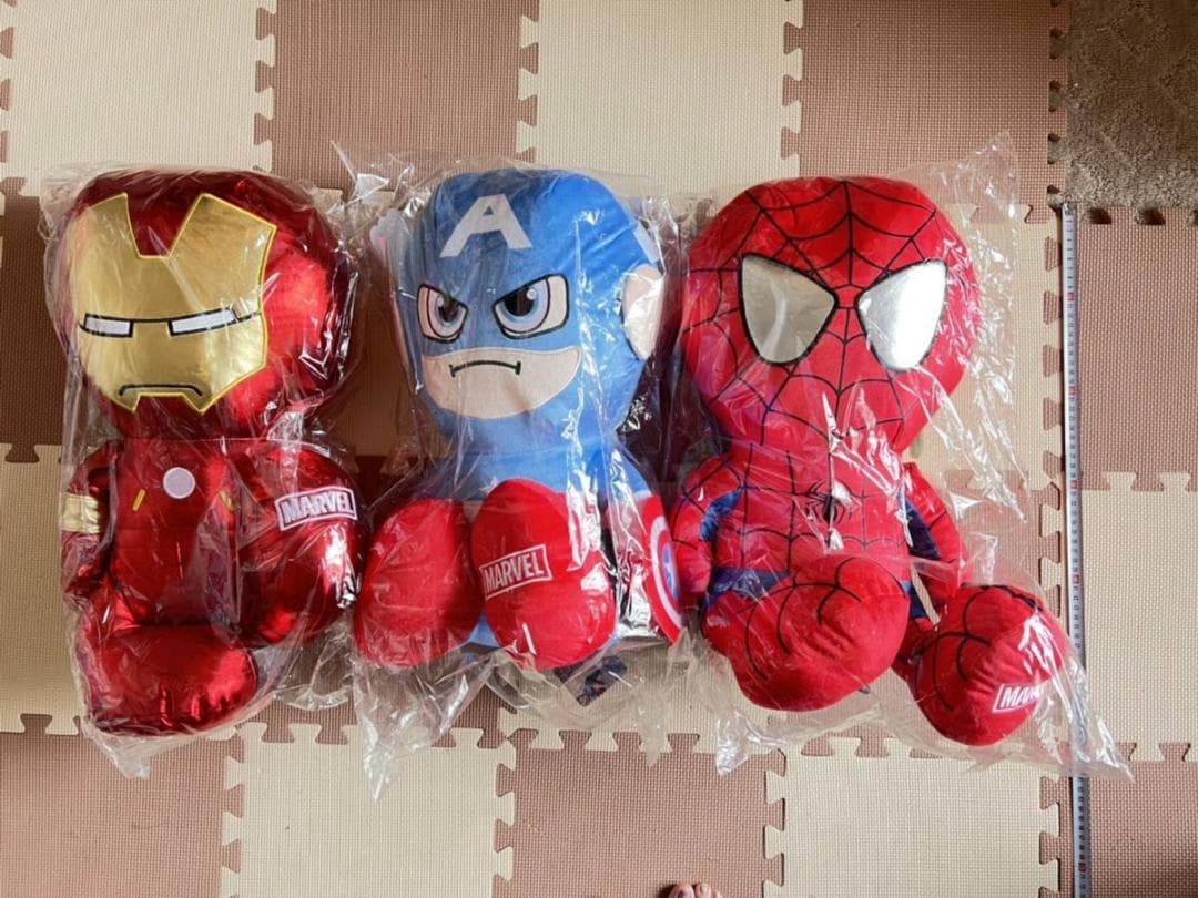 【8個】MARVEL スパイダーマン アイアンマン キャプテン・アメリカ 60㎝
