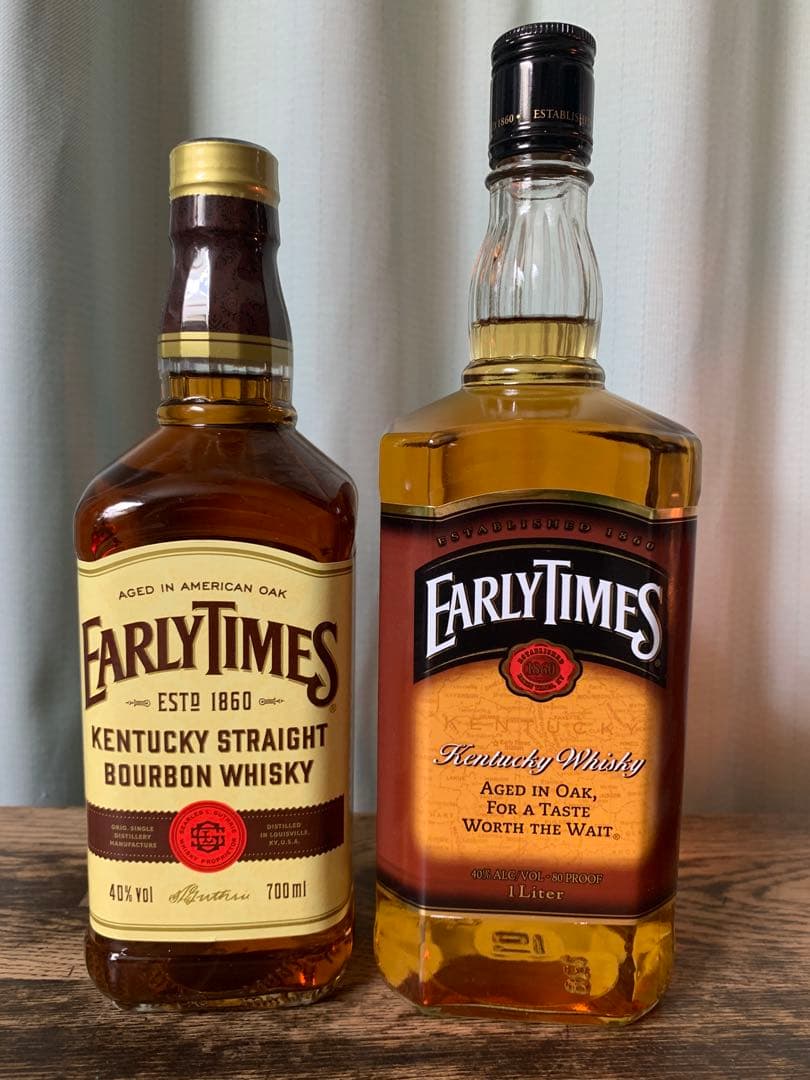 EARLY TIMES バーボンウイスキー 700ml & 1L