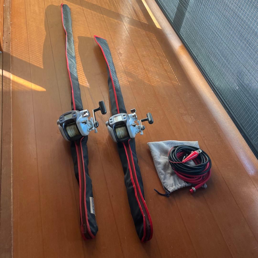 電動リール 2個セット シルバー