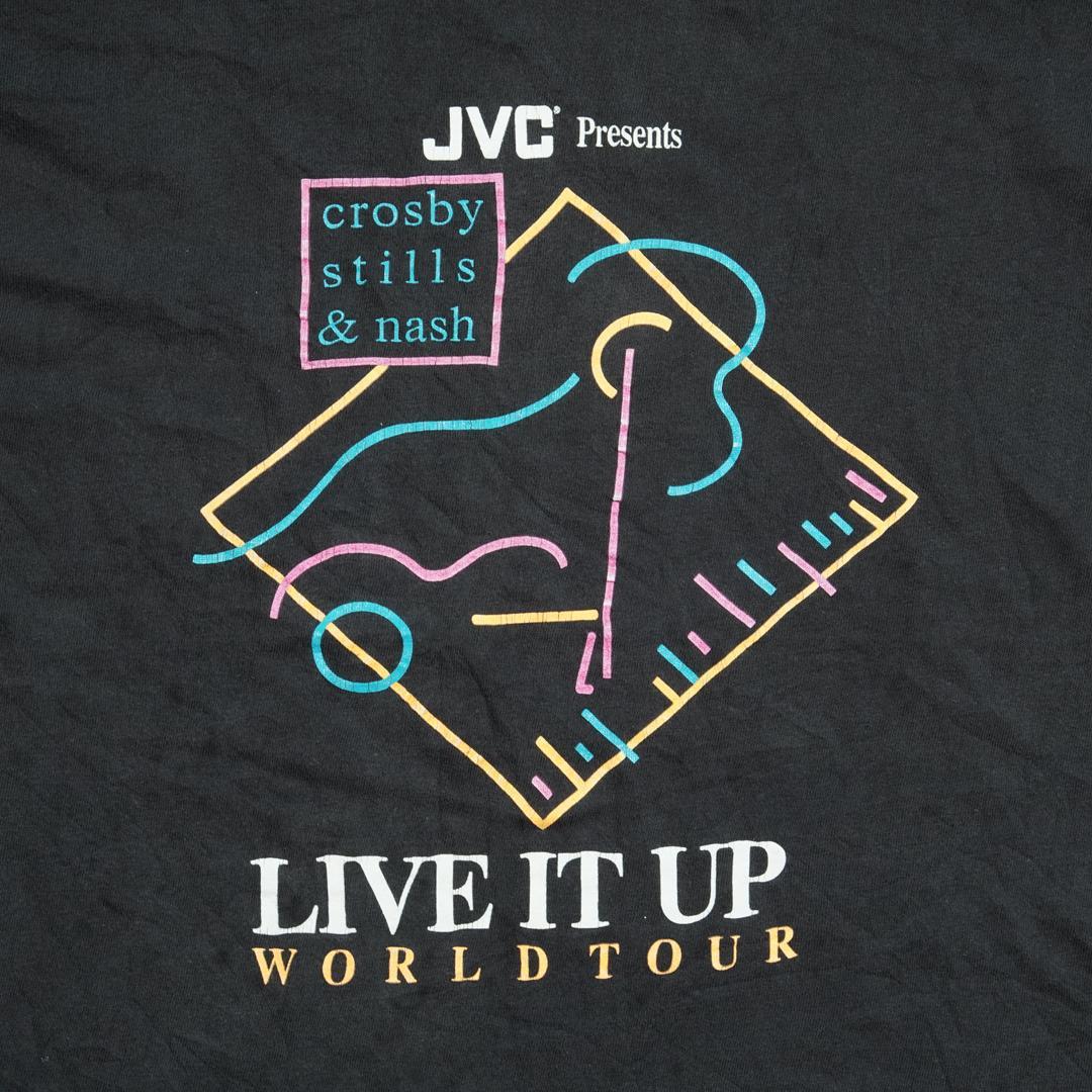 90s USA製 バンドT クロスビー・スティルス＆ナッシュ ツアー Tシャツ