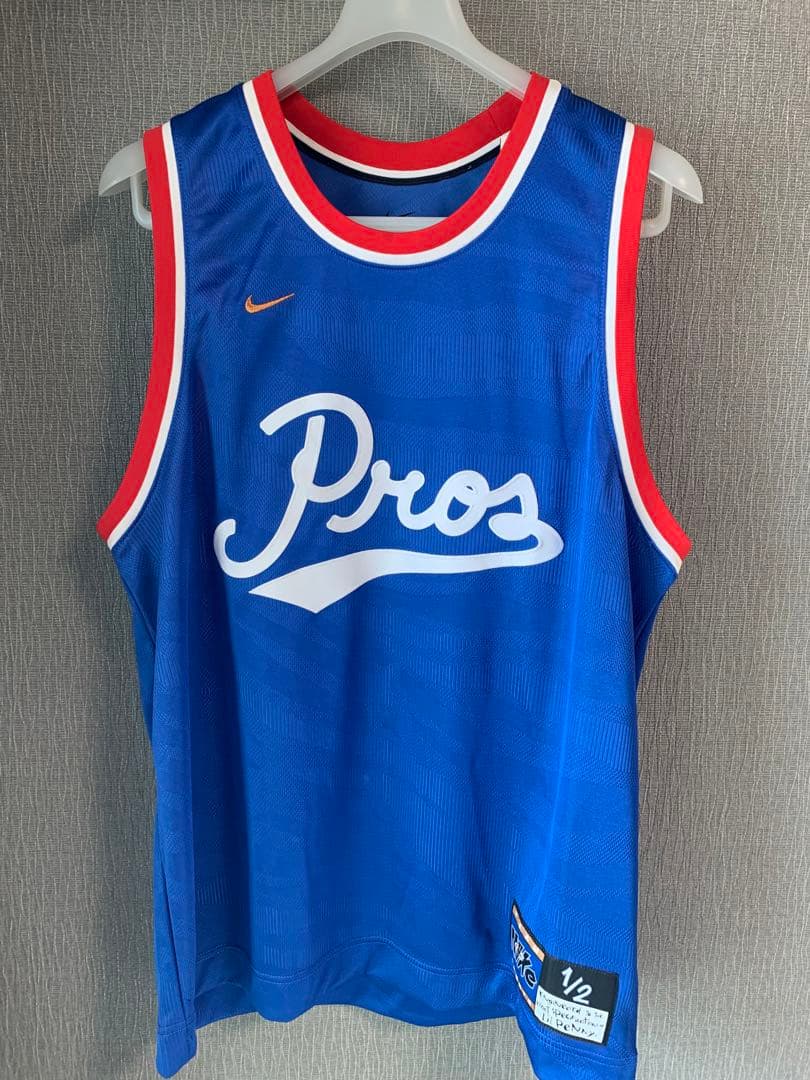 NIKE Penny 1/2 セントバスケットボールジャージブルー DA5991