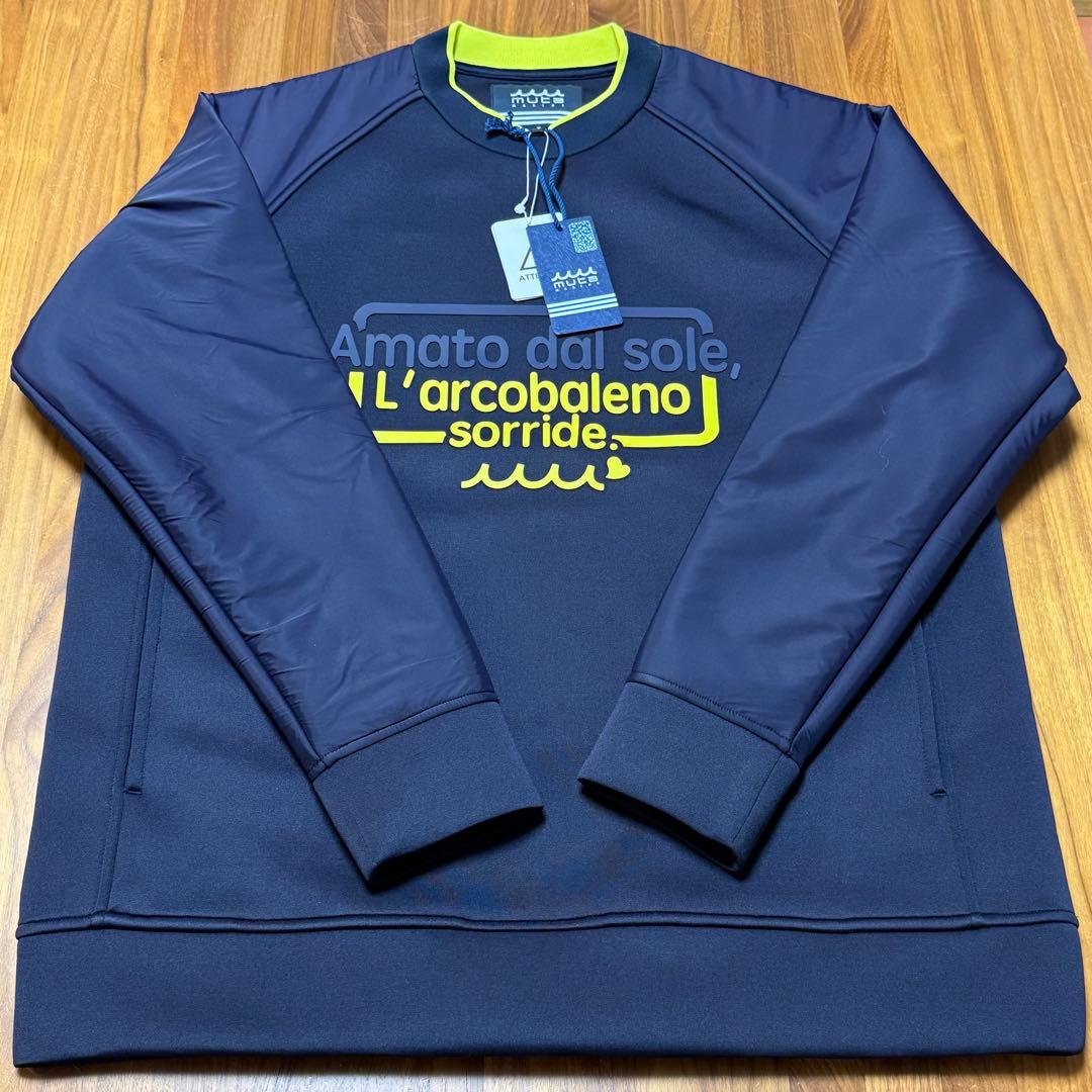 muta MARINE ボンディング切替 クルーネックプルオーバー ネイビー