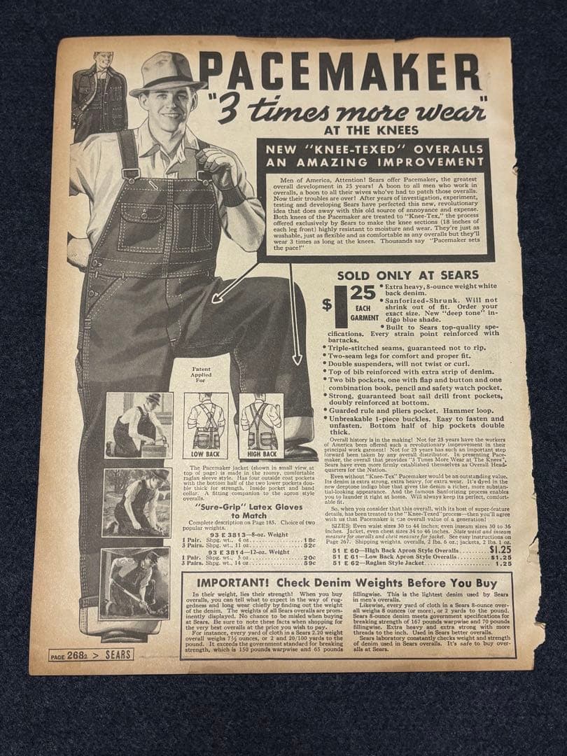 USA VINTAGE SEARS DRUM MAJOR 1937年 本物広告