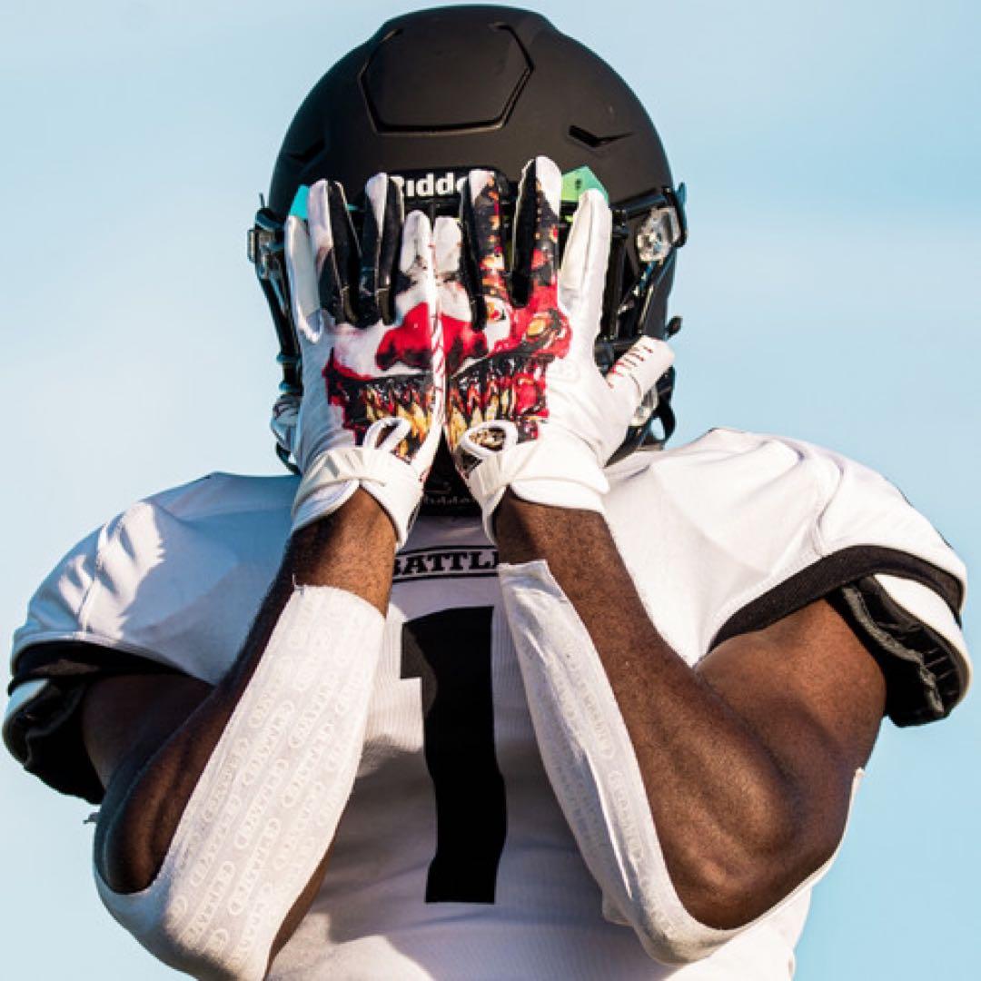 【M】BATTLE Krazy Klown Cloaked アメフト グローブ