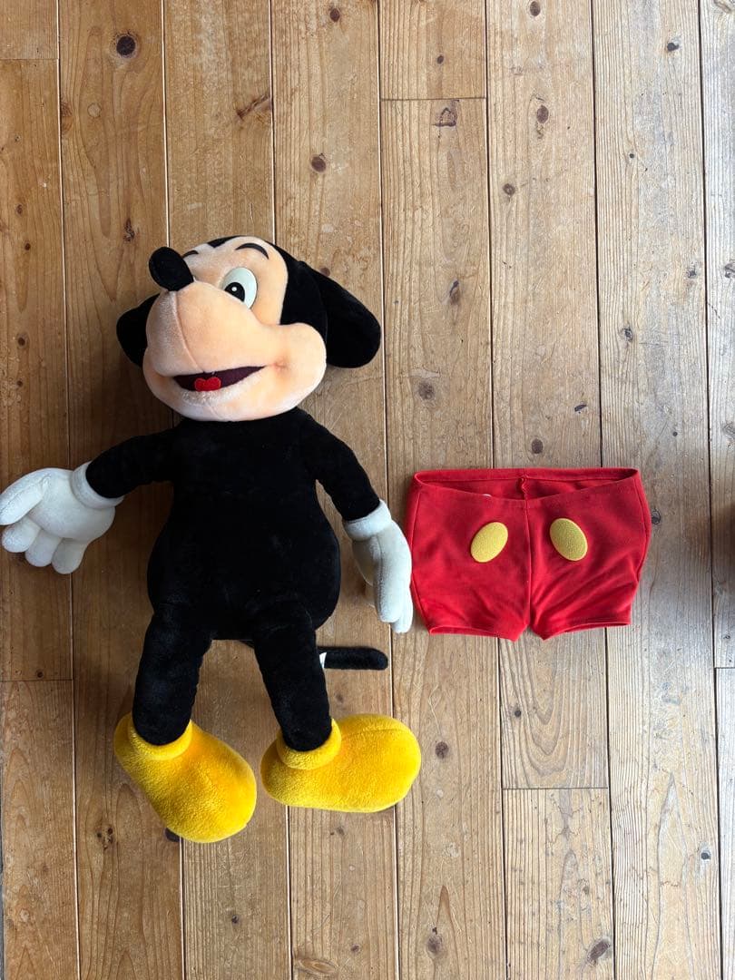 tokyo disney land 公式　ミッキーマウス　ぬいぐるみ　日本製