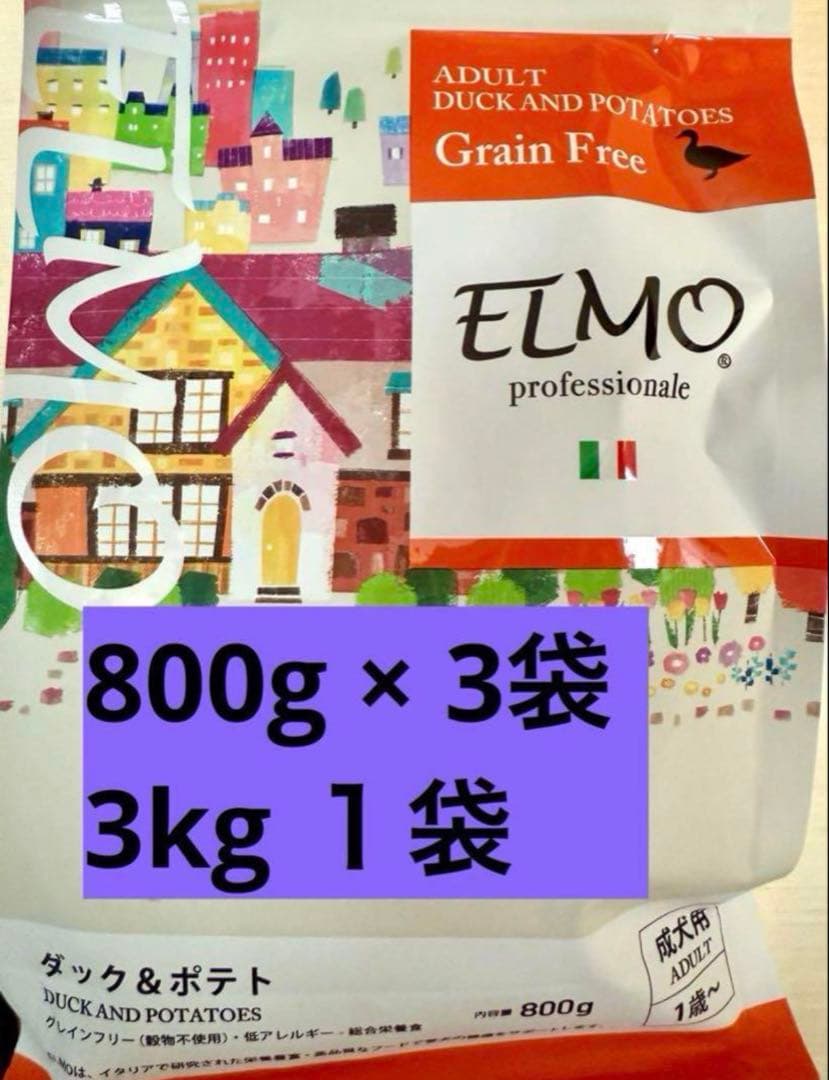 ELMO ダック＆ポテト ドッグフード 5.4kg