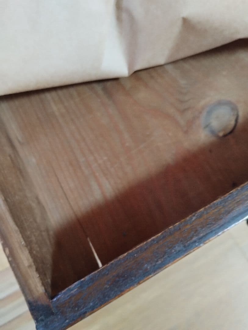 AYAKO★　木製引き出し　　箪笥　2段　昭和レトロ　和骨董　古家具