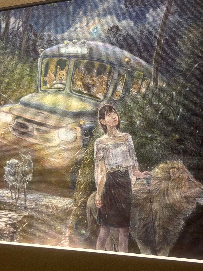 現代アート　リアリズム　西野親　【しらないせかい】　肉筆画