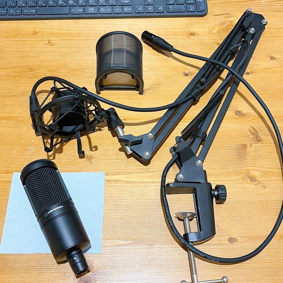 audio-technica AT2020 & マイクスタンド等