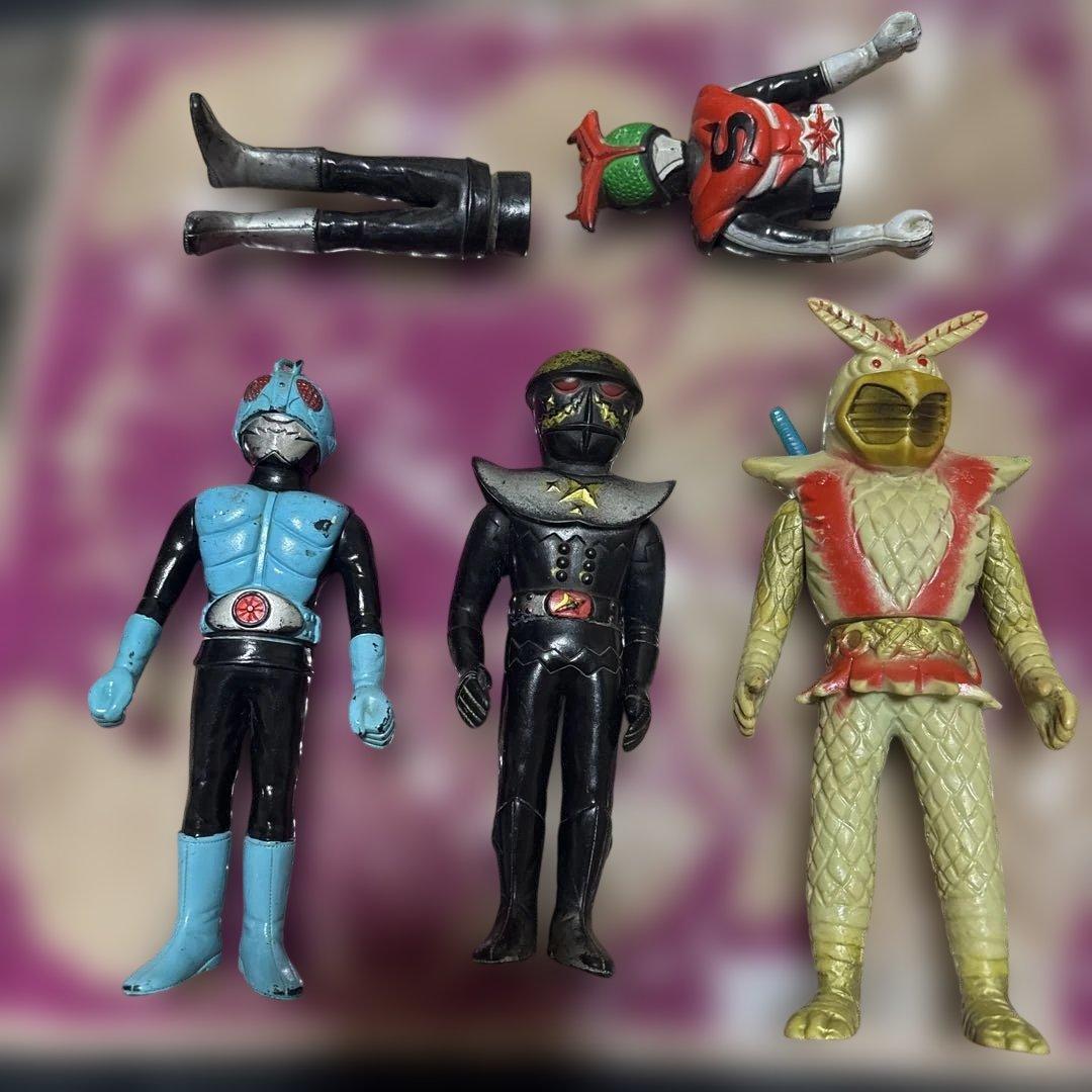 ポピー　ジャンク　ハカイダー　変身忍者嵐　 ソフビ　セット