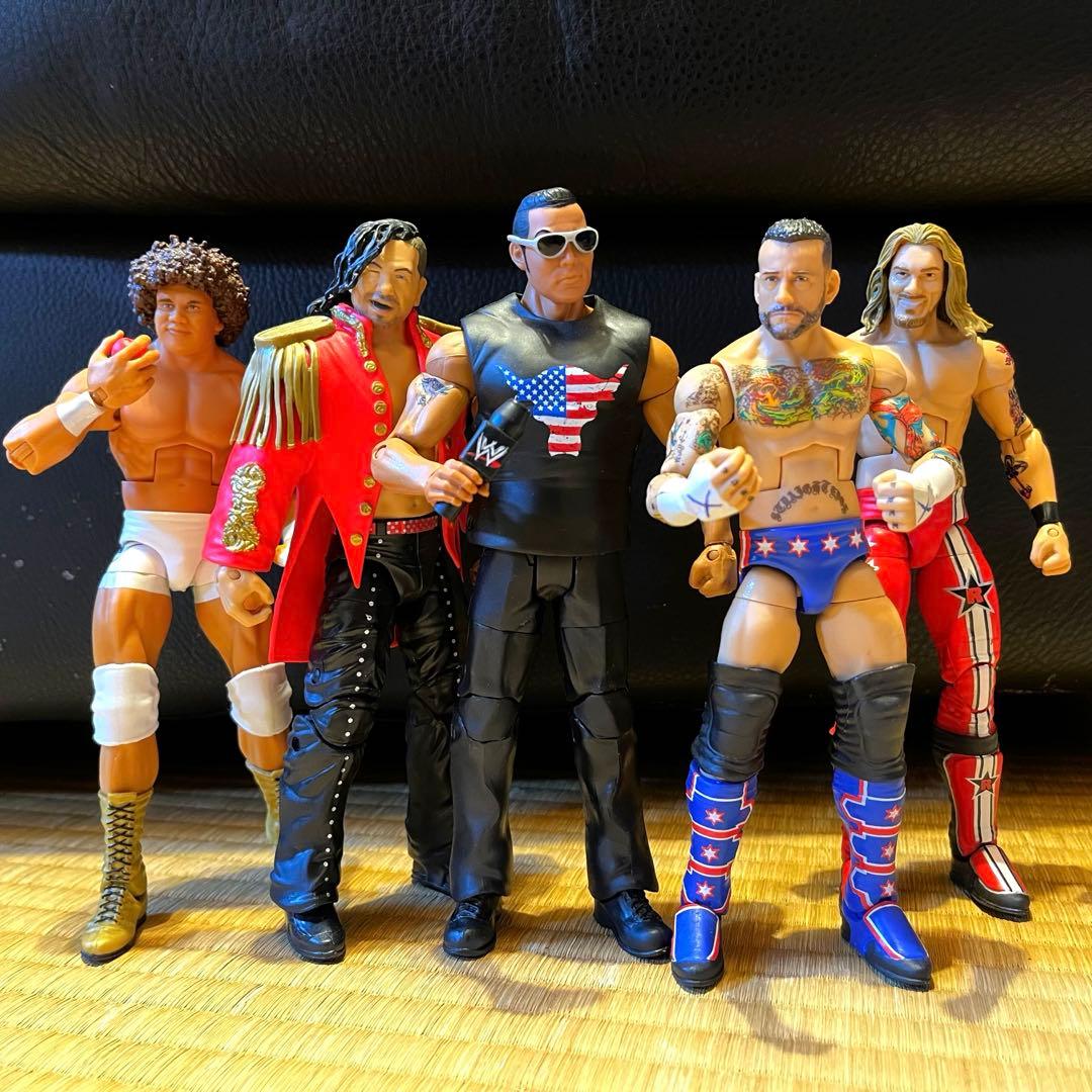 CMパンク ジェイウーソ 中邑真輔 エッジ カーメロ カリート WWEフィギュア