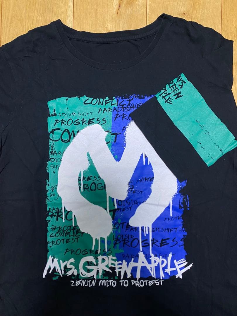 Mrs. GREEN APPLE ゼンジン未到とプロテスト Tシャツ
