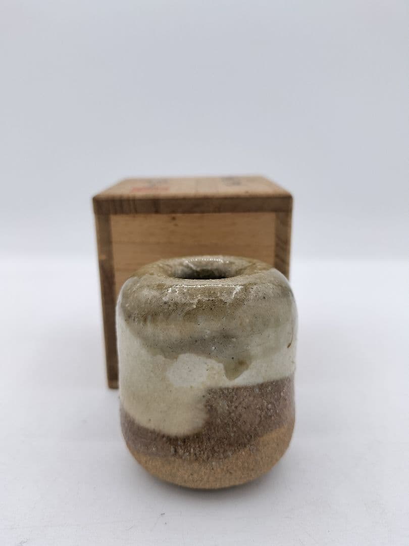 c454 蓋置 つくね 遠州七窯　74代 朝日豊斉 木箱 茶道具 古物