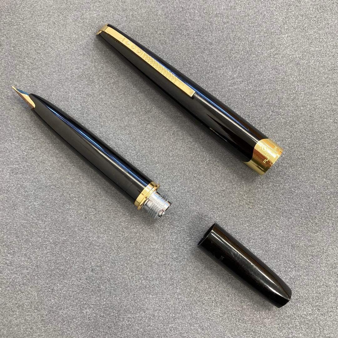 PLATINUM プラチナ 万年筆 18K 中字 ブラック×ゴールド