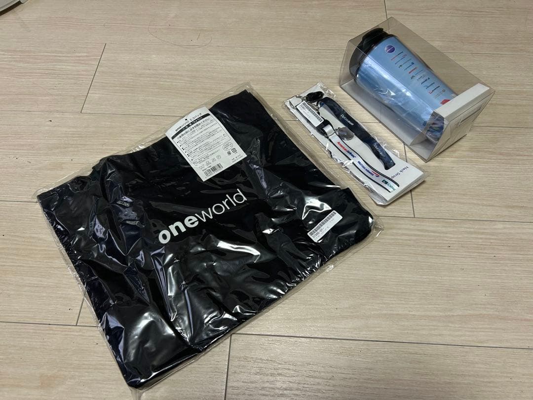 one world ワンワールド エコバッグ・ネックストラップ・タンブラー B