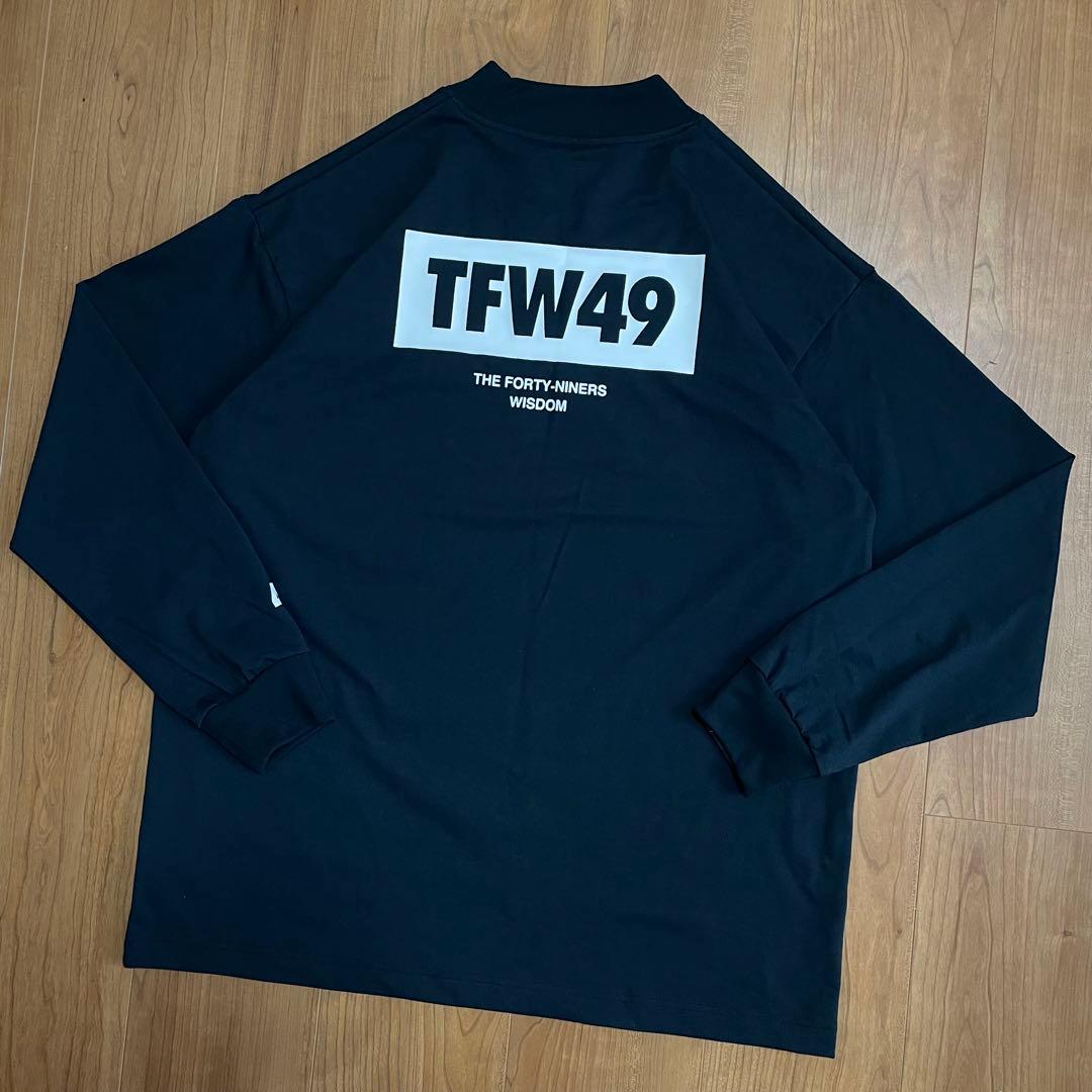 TFW49 ハーフモックネック ロングT ブラック　L ゴルフ