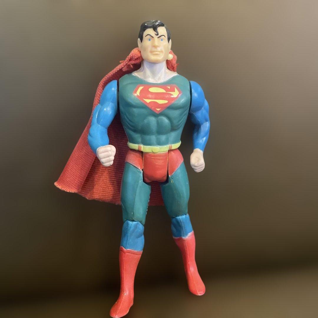 1984年ビンテージスーパーマン フィギュア 約15cm 赤ケープ