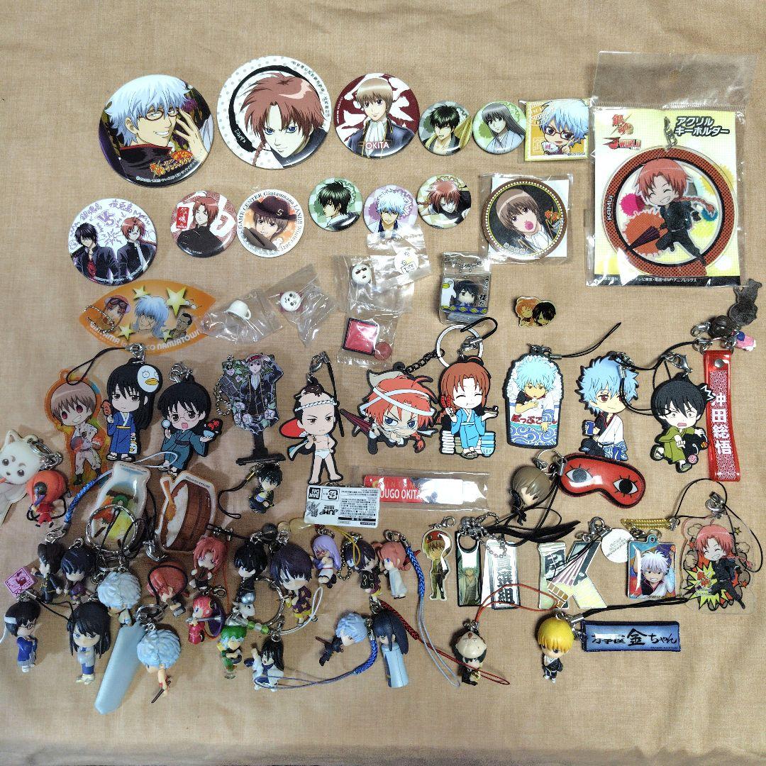 銀魂　缶バッジ　ストラップ　銀魂グッズ　まとめ売り