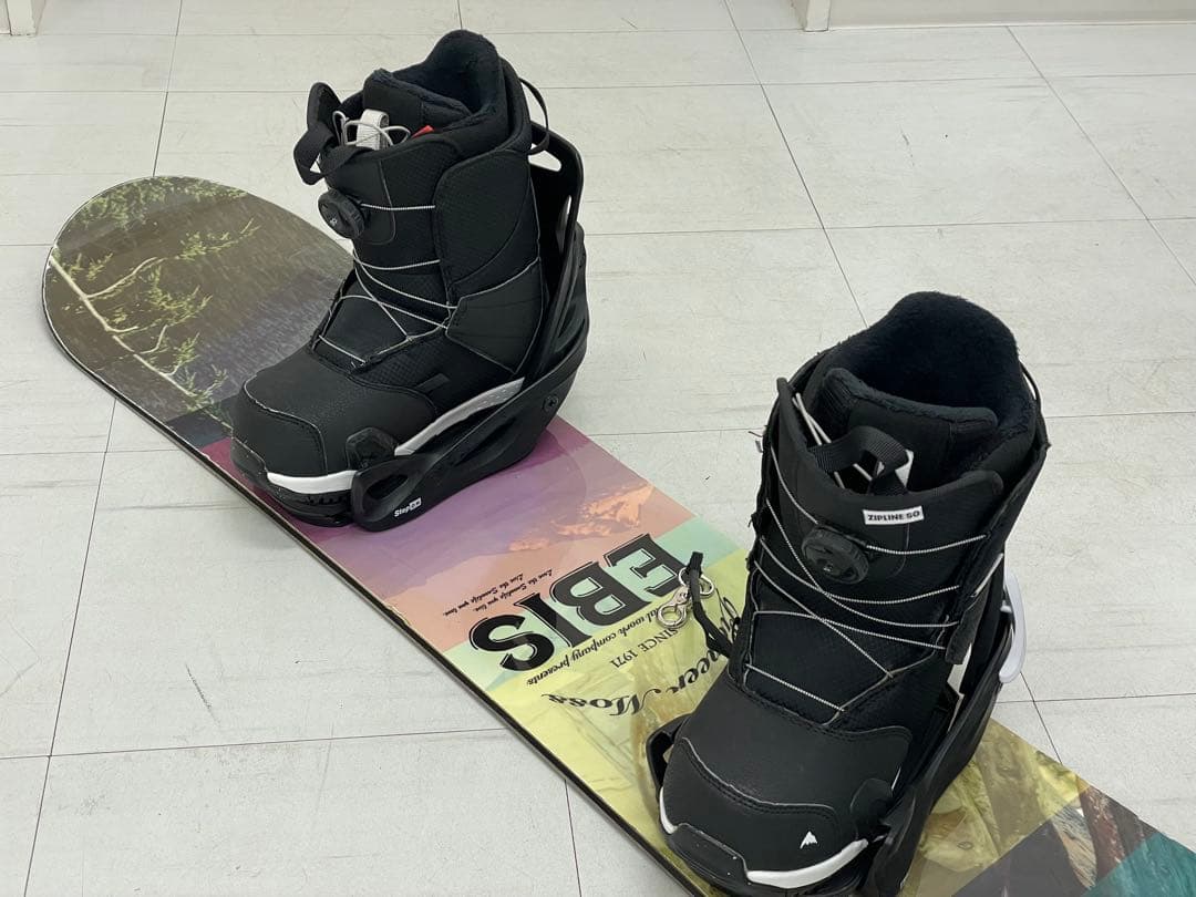 BURTON STEP ON ZIPLINE 24cm セット