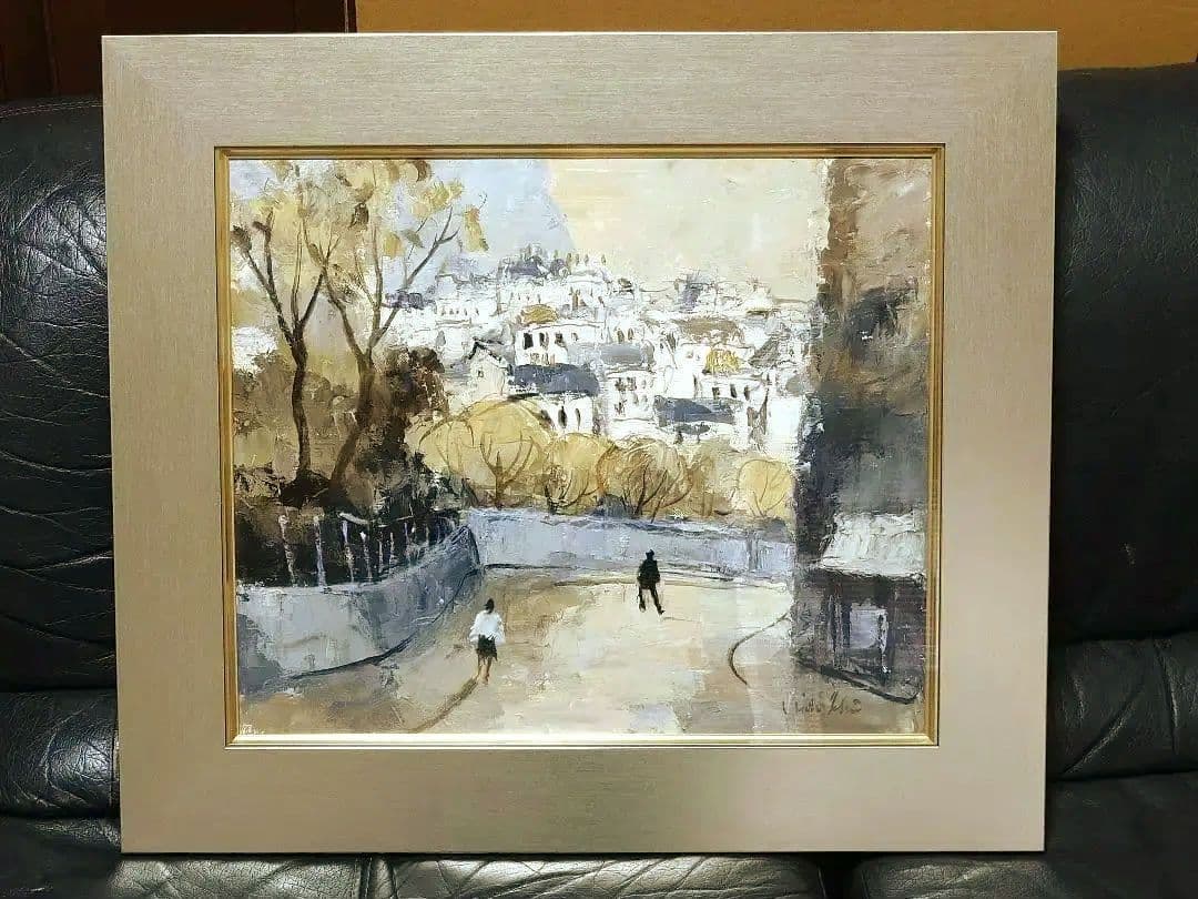 特価【真作保証、油彩画　肉筆】石黒秀治　8号、実力派作家