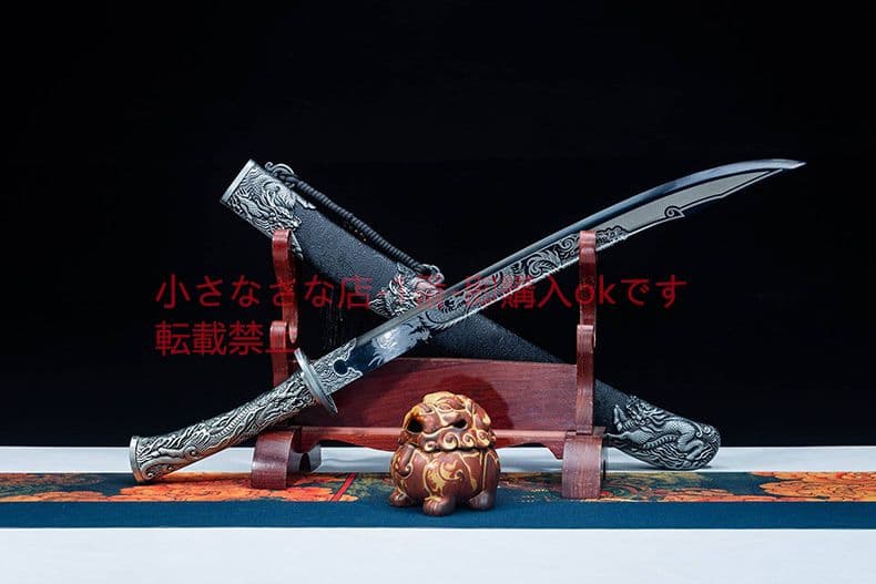 キリン牛テールナイフ 古兵器 武具 刀装具 日本刀 模造刀 居合刀