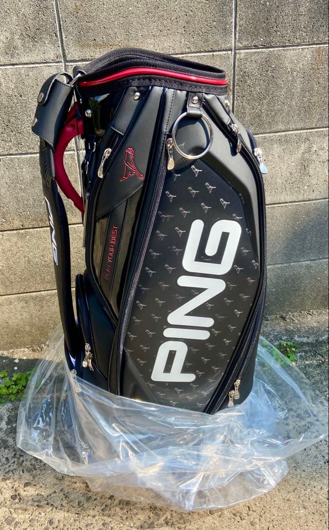 PING キャディバッグ CB-U2304 9.5型 日本モデル 黒赤