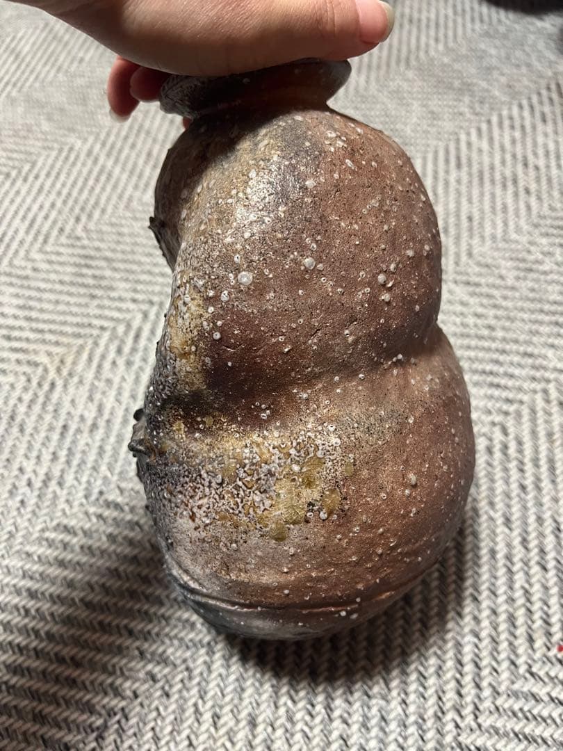 蟹　花瓶　壺　焼物