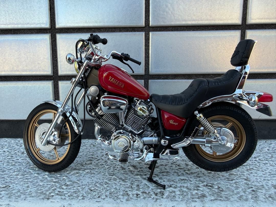 タミヤ オートバイ 1/12 YAMAHA XV1000 ビラーゴ 完成品