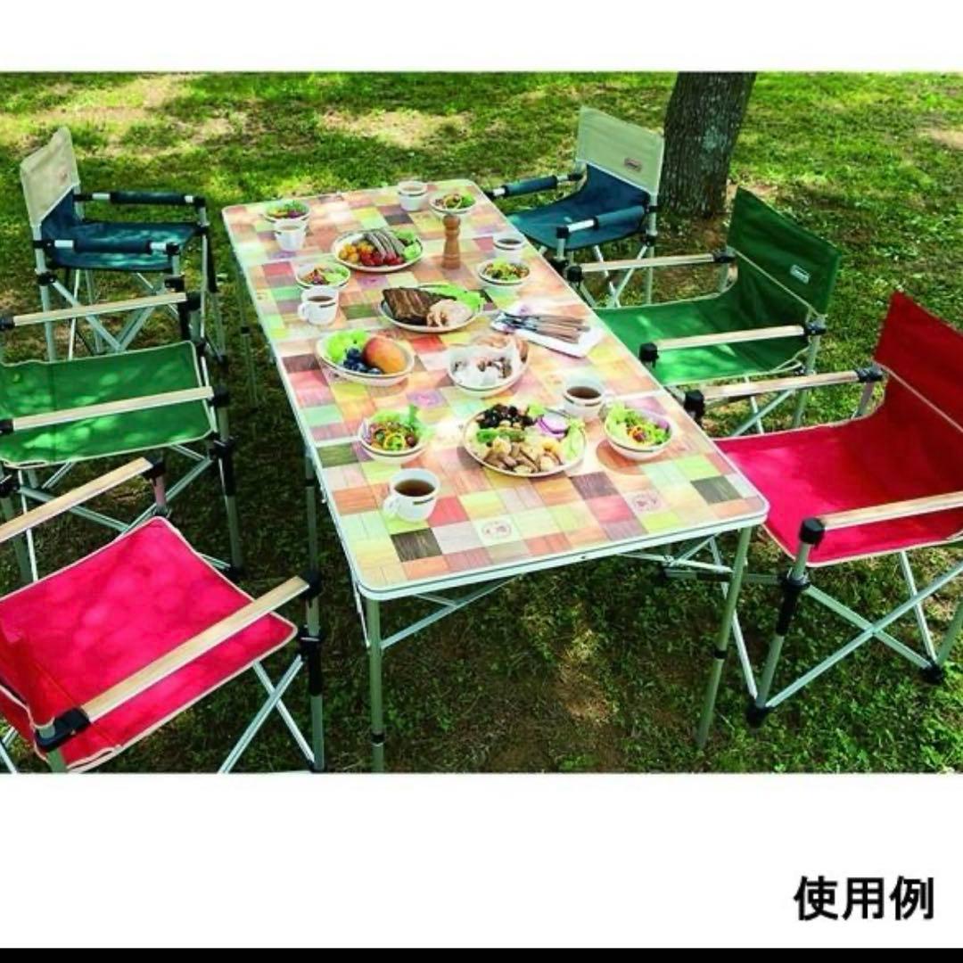 【美品】Coleman ナチュラルモザイク リビングテーブル 180プラス