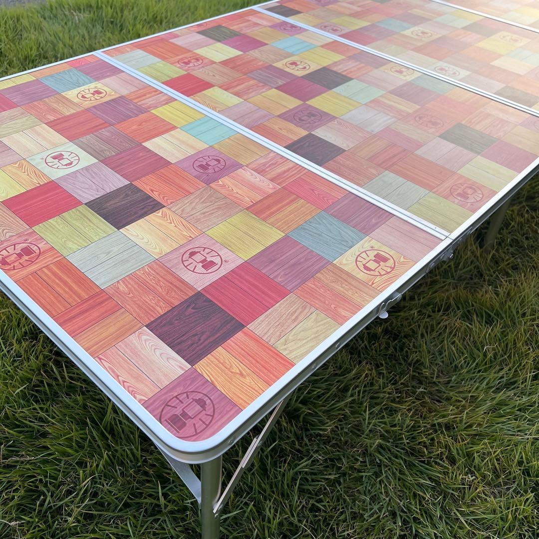 【美品】Coleman ナチュラルモザイク リビングテーブル 180プラス