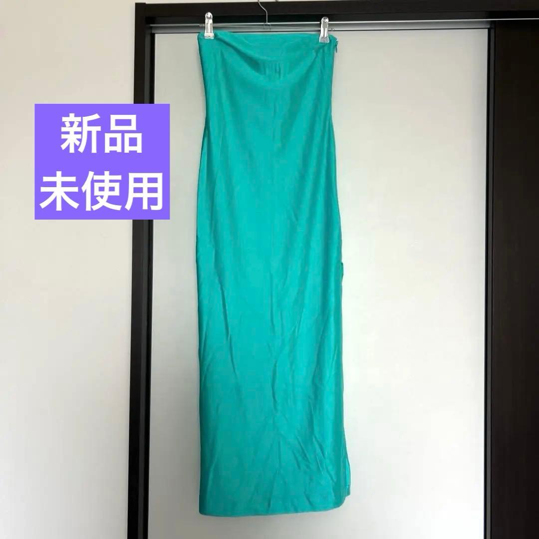 フラダンス　ドレス　マウナロア　ワンピース エメラルドグリーン　1004