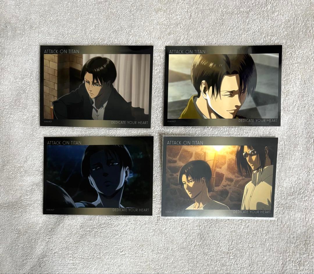 進撃の巨人　リヴァイ　ブロマイド　4点　②