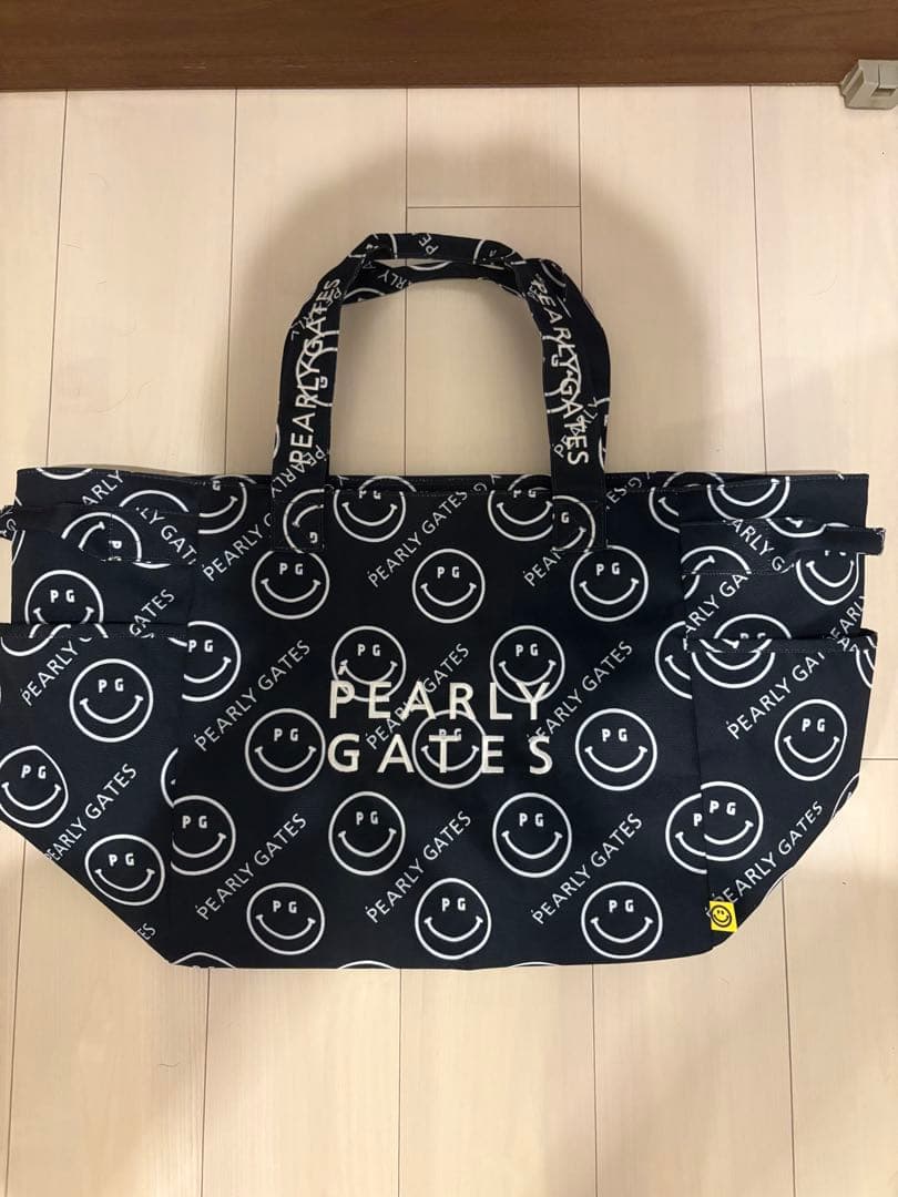 美品‼️PEARLY GATES スマイル柄 ロッカートートバッグ 大容量！！
