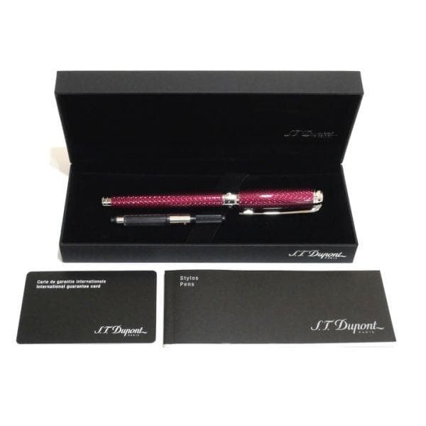 デュポン S.T.Dupont 410112L ギヨシェ ダークピンクド 万年筆